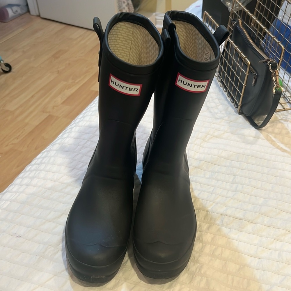 Hunter boots! Barely worn. Mint condition